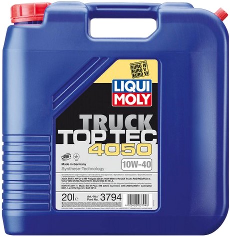 Олива моторна LIQUI MOLY Tec Truck 4050 10W-40 20 л (3794)